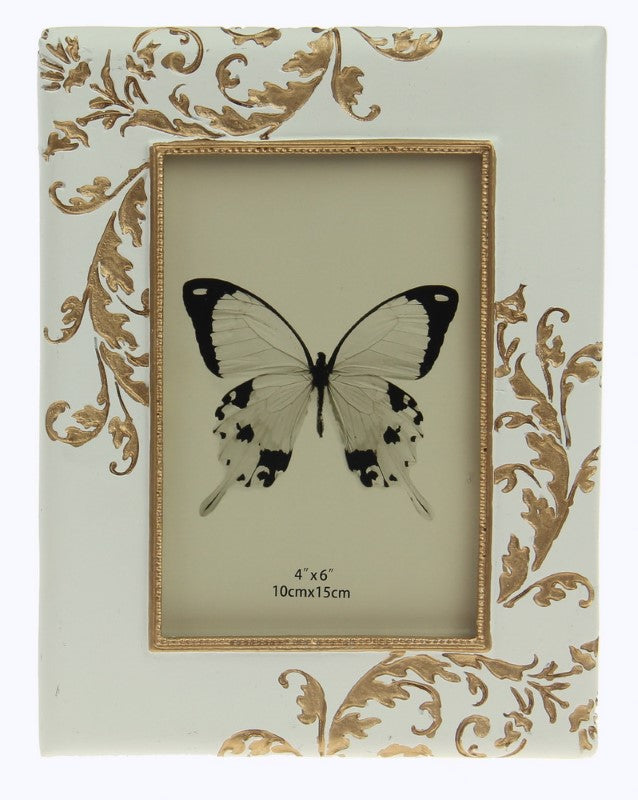 Embossed Fern Photoframe - GOLD