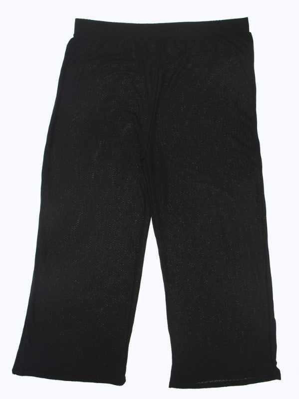 Solid Color Long Pants - BLACK