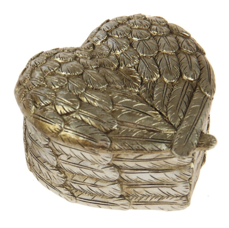 Heart Box With Wings - CHAMPAGNE - Set of 2