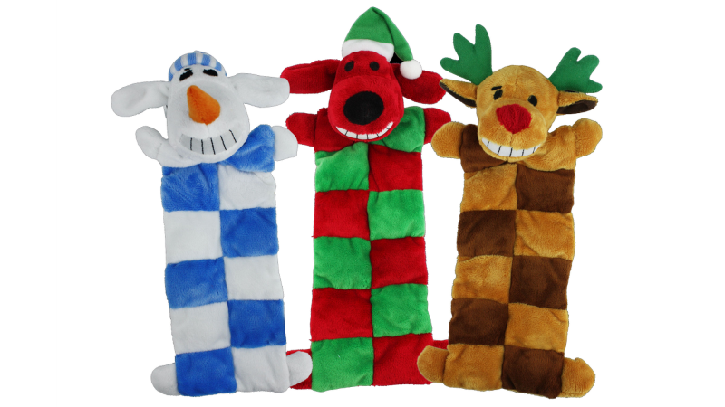 Dog Toy - Loofa Xmas Squeaker Mat