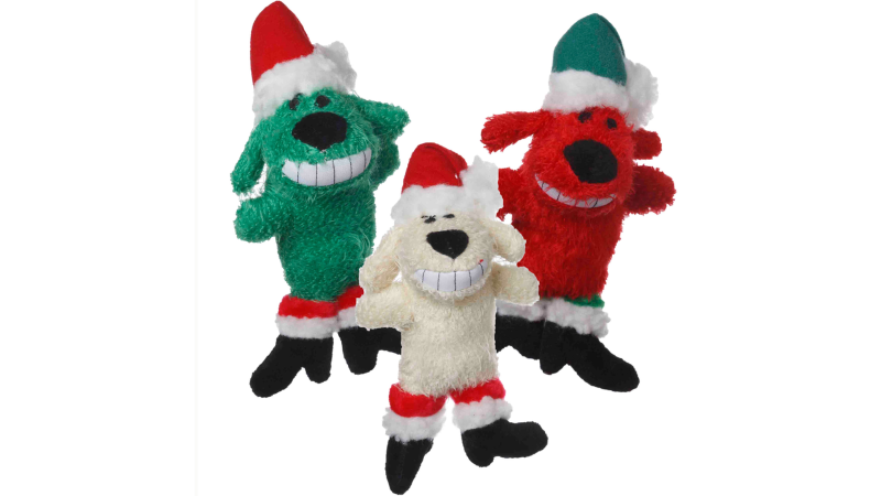 Dog Toy - Loofa Santa Assorted 15cm