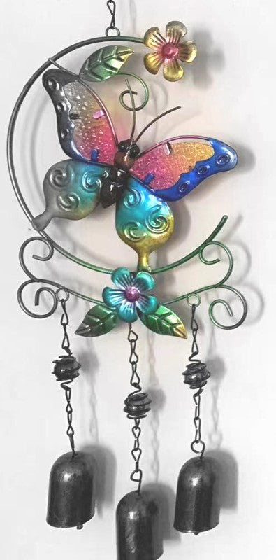 Suncatcher / Windspinner - 3 Bell Wind Chime - BUTTERFLY
