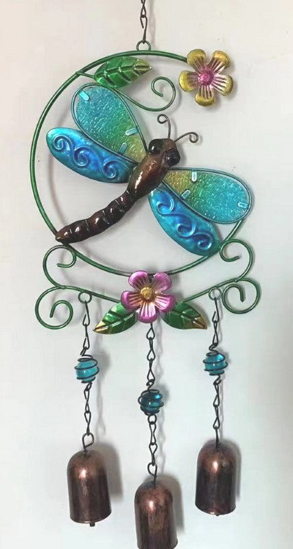 Suncatcher / Windspinner - 3 Bell Wind Chime - DRAGONFLY