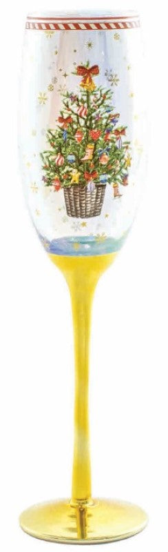 Champagne Glass - Christmas Tree (150ml)