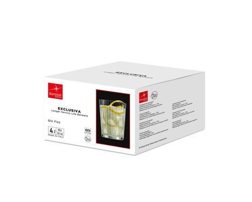 Bormioli Rocco Exclusiva Fizz Tumbler Glasses 500ml - Set of 4