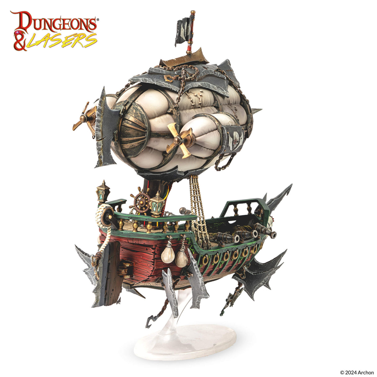 Dungeons & Lasers: Miniatures - Deuslair: Flying Pirates Airship