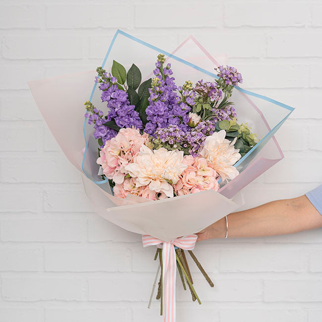 Cello Frosted Hue with Border 50mic Pink Pk100