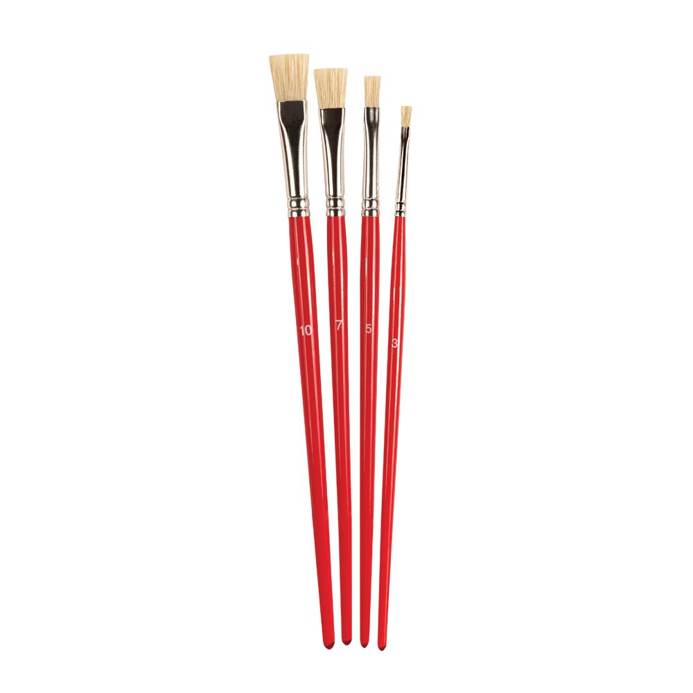 Humbrol Stipple Brush Pack of 4, featuring durable bristles for precise application and textured effects in painting.