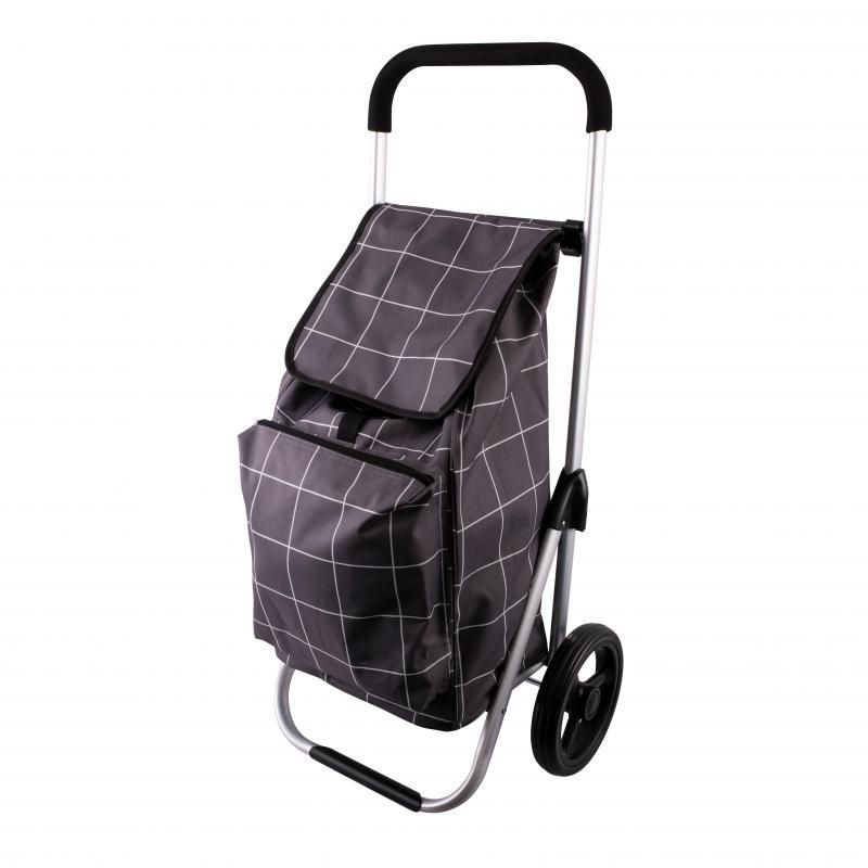 Shop Trolley - Karlstert Deluxe (Grey Grid)