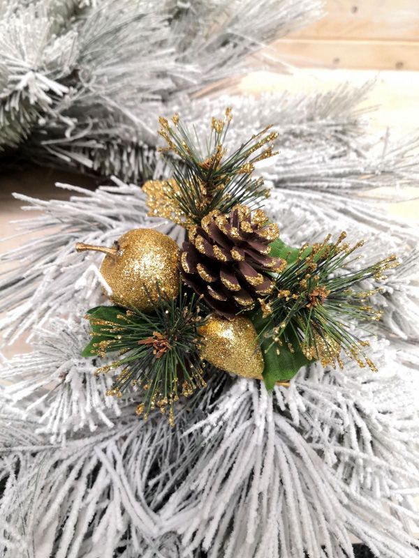 Artificial Fruit Pick - Christmas (Gold)