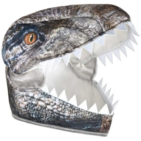 Colorful Jurassic deluxe mask for dinosaur fans, measuring 25cm x 22cm, ideal for costumes and themed parties.