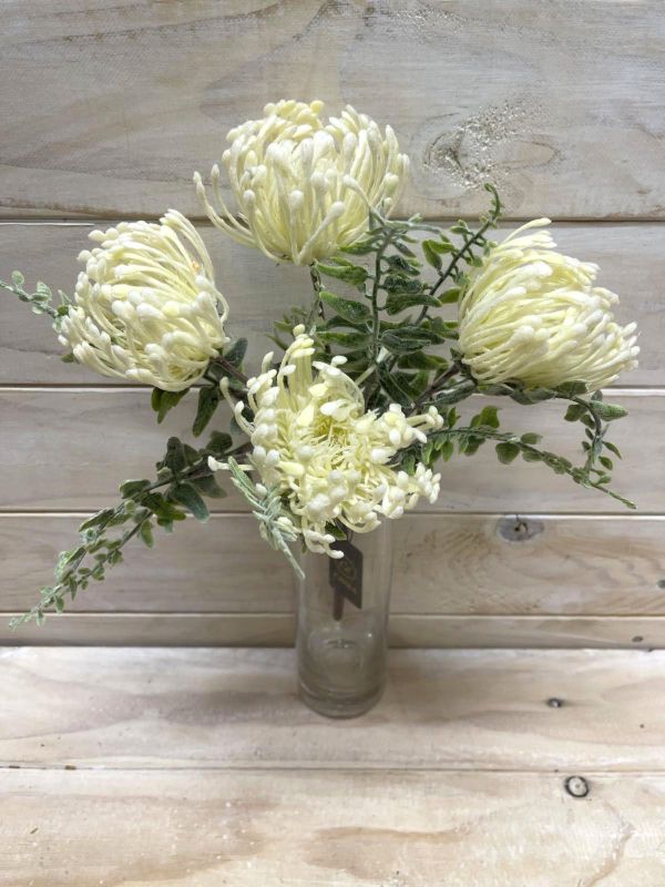 Artificial Dusty Warata Bush (White)