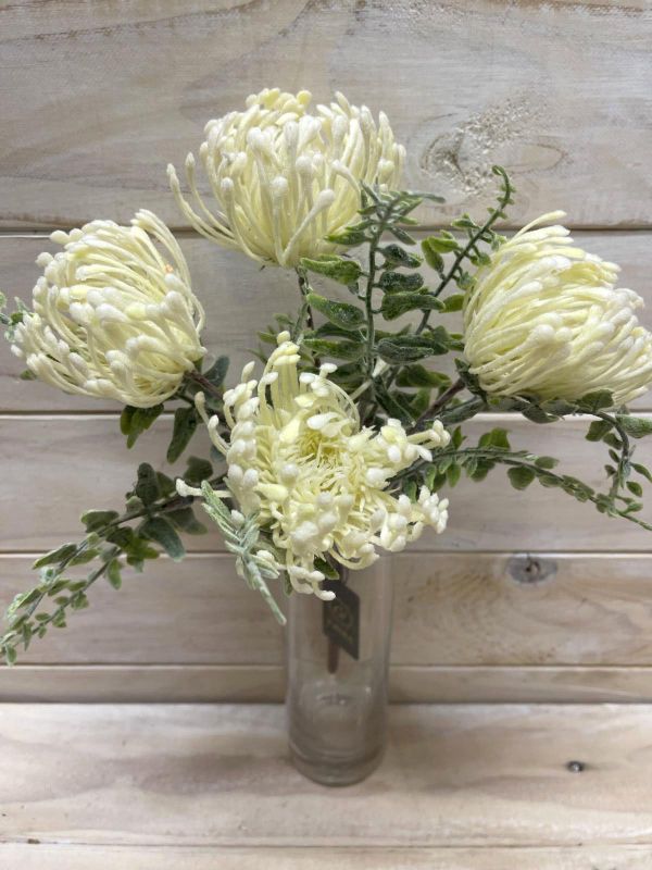 Artificial Dusty Warata Bush (White)