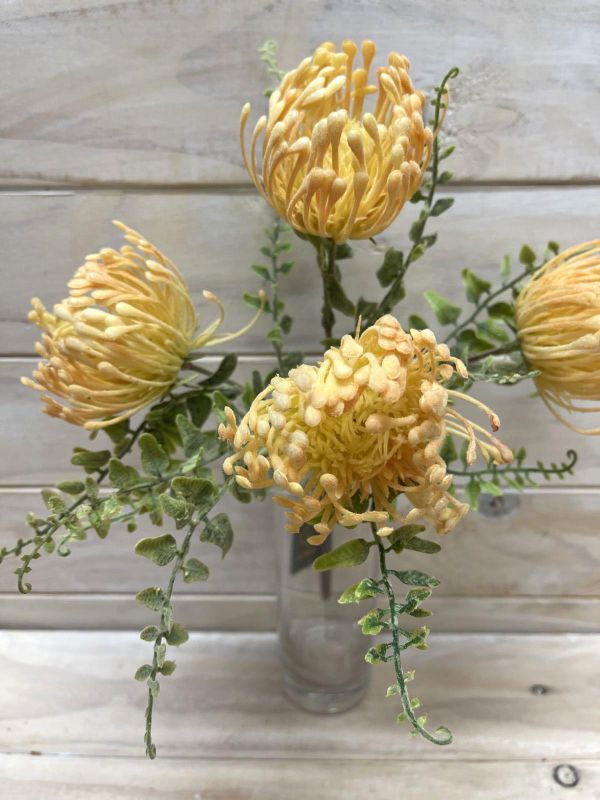 Artificial Dusty Warata Bush (Yellow)