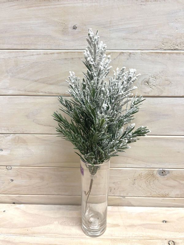 Artificial Spray - Snowy Podocarpus