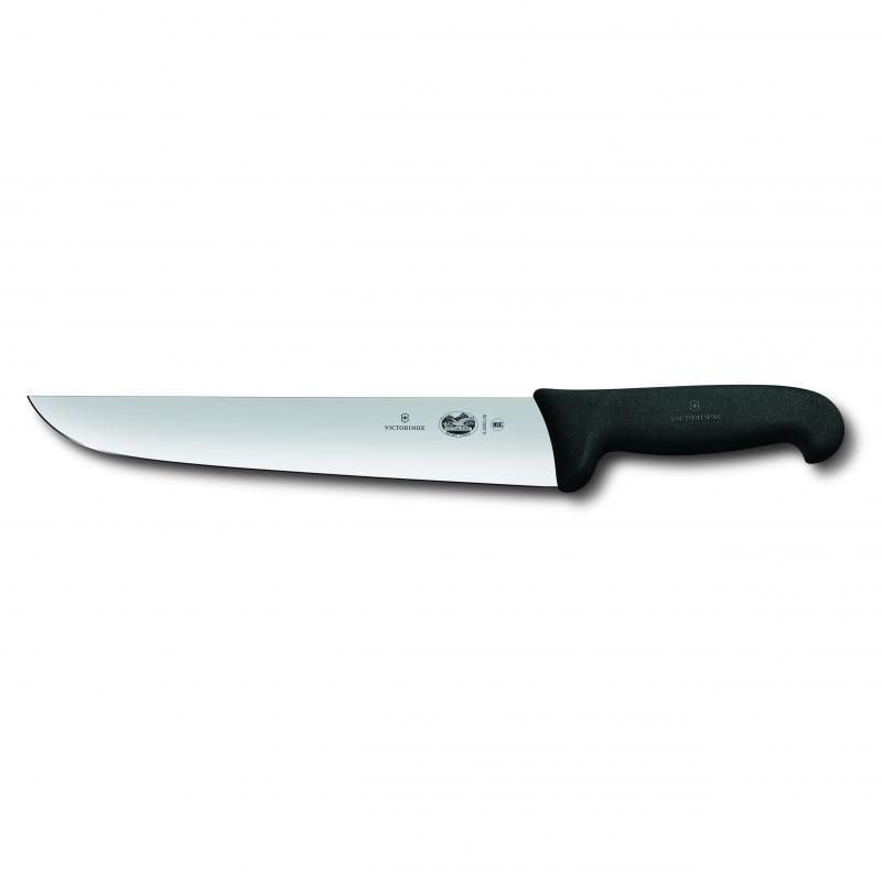 Butchers Knife - Victorinox Fibrox Straight Back Black (26cm)