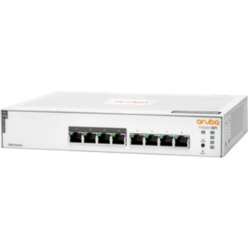 Aruba Instant On 1830 8-Port Gigabit PoE Switch - Managed, 65W Power Budget, Ideal for Small Businesses