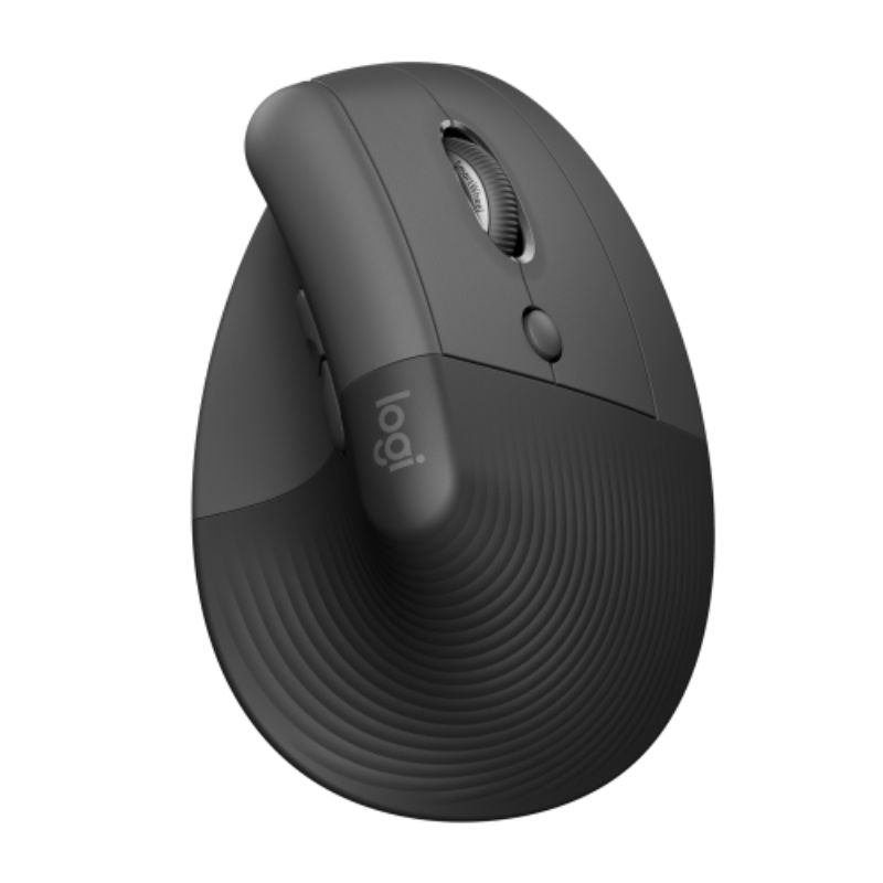 Logitech LIFT Vertical Ergonomic Mouse for Right-Handed Users - Graphite Color, Comfortable Design