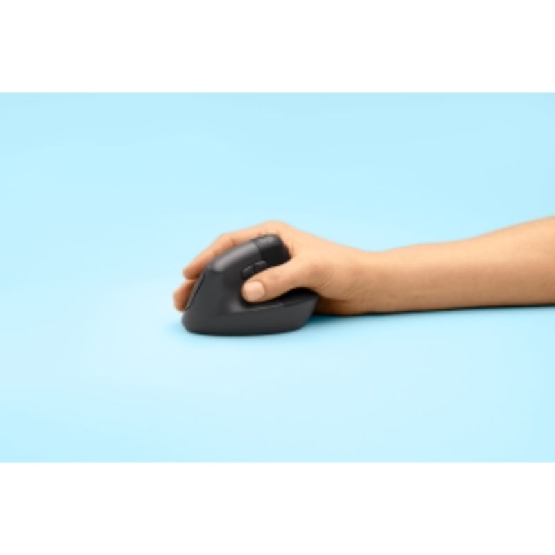 Logitech LIFT Vertical Ergonomic Mouse for Right-Handed Users - Graphite Color, Comfortable Design