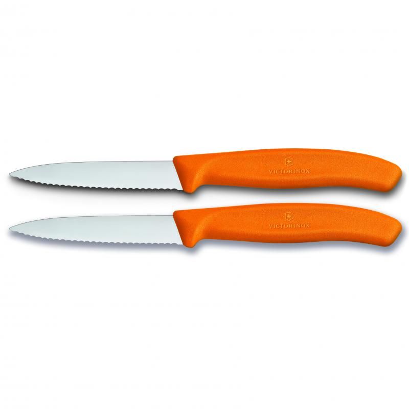 Paring Knife - Victorinox Classic Pointed Tip Wavy Edge 2 Pc Set (8cm)