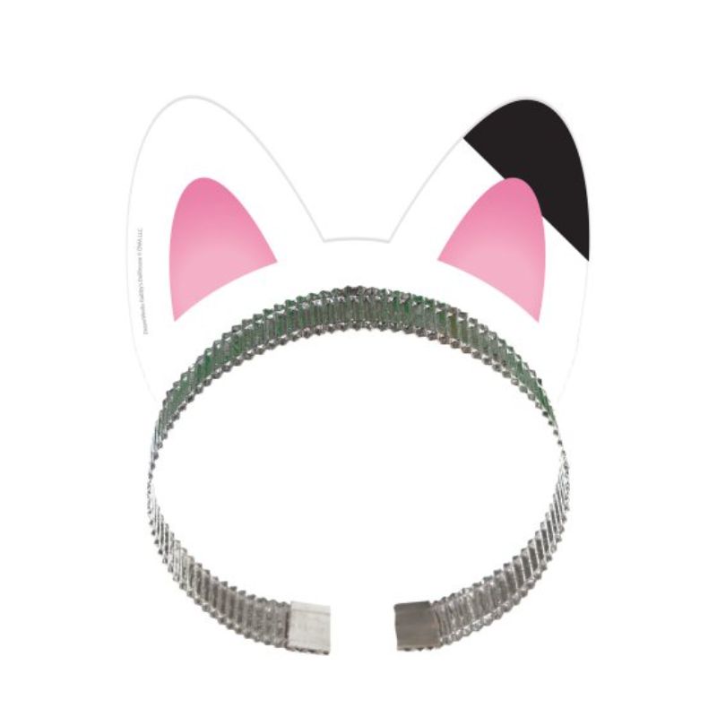 Set of 8 vibrant Gabby's Dollhouse cat ears headbands for imaginative play and dress-up fun.