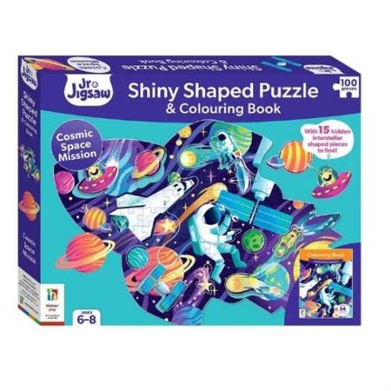 Colouring Book - Shiny Shaped Cosmic Mission with Book