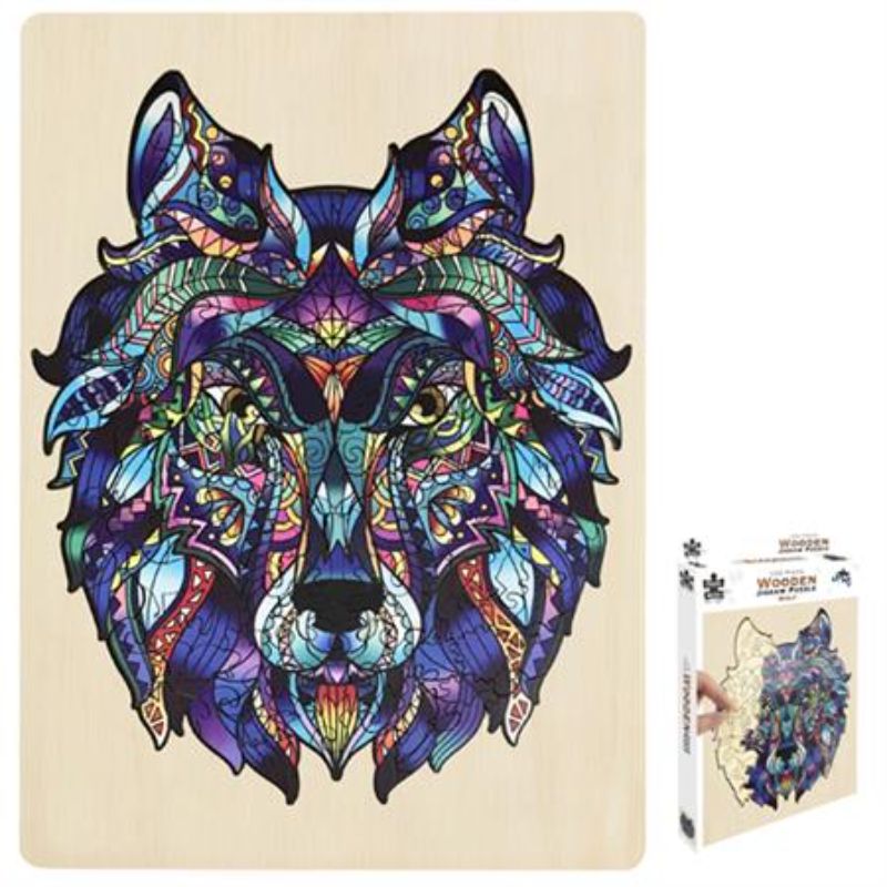 Wooden Jigsaw - Wolf (132pcs)