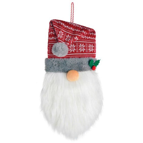 50cm Christmas gnome plush door hanger with vibrant colors, perfect for festive decoration or as a cheerful gift.