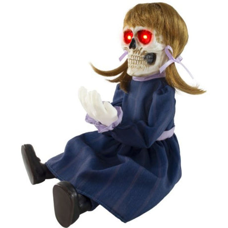 Animatronic Peek A Boo Polly features sound activation, motion, and cinematic lights for engaging interactive play.