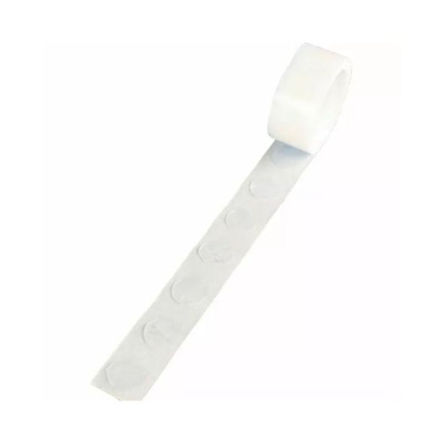 Double-sided adhesive dots for securely attaching balloons to various surfaces, perfect for event decorations.