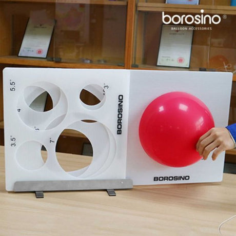 Balloon Sizer Template Set for precise balloon sizing from 3 to 11.5 inches, ideal for events and decorations.