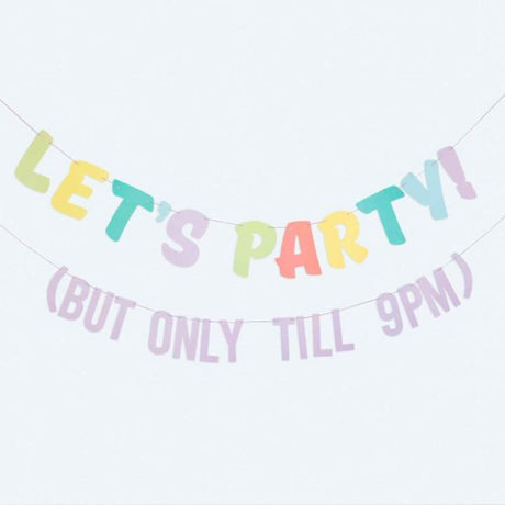 Vibrant Mix It Up Bunting set for parties, 2 meters long, eco-friendly decor to elevate any celebration.