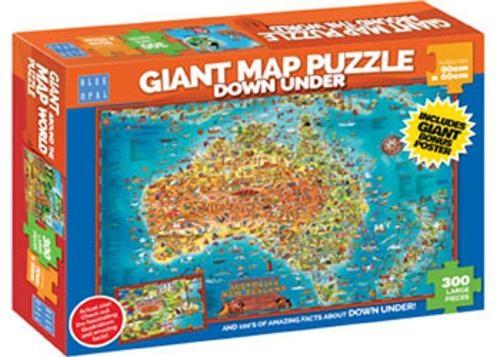 Blue Opal - Down Under Giant Map 300 Pieces