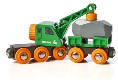 BRIO - Clever Crane Wagon 4 Pieces