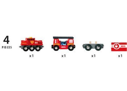 BRIO - Rescue Firefighting Train 4 Pieces