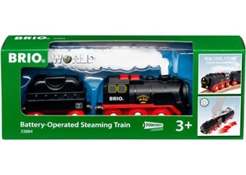 BRIO - Battery Operated Steaming Train 3 Pieces