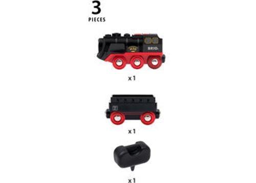 BRIO - Battery Operated Steaming Train 3 Pieces