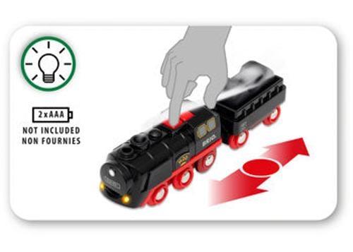 BRIO - Battery Operated Steaming Train 3 Pieces