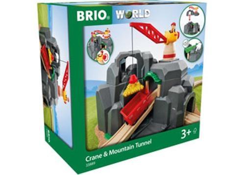 BRIO - Crane and Mountain Tunnel 7 Pieces