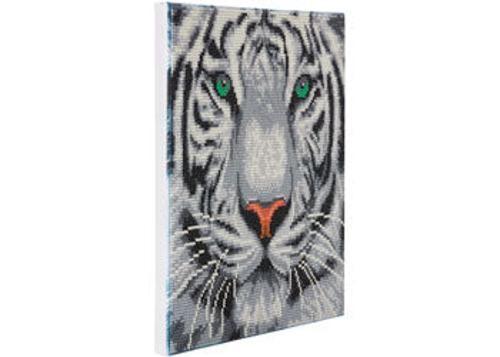 Crystal Art - White Tiger 30x30cm Kit