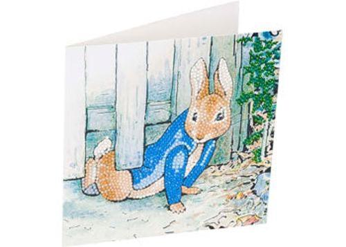 Crystal Art - Peter Under the Fence 18x18cm Card