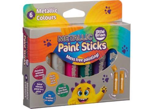 Little Brian Paint Sticks - Metallic 6pk