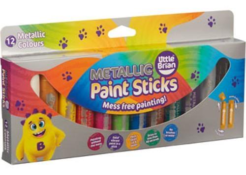 Little Brian Paint Sticks - Metallic 12pk