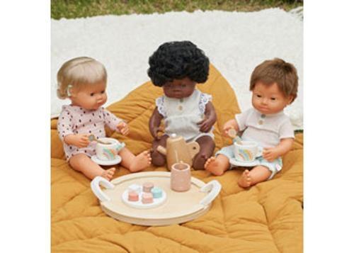Miniland - Baby Doll - Caucasian Boy with Down Syndrome 38cm