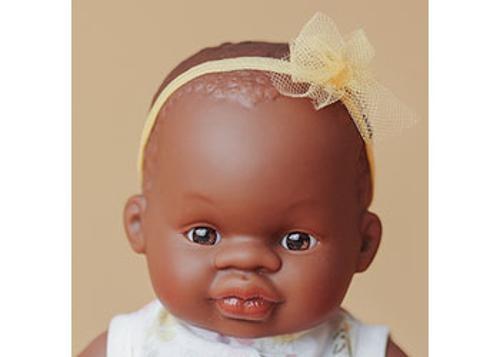 Miniland - My Friends & Me African Girl Baby Doll 21cm