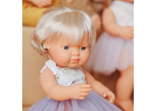 Miniland - My Friends & Me Baby Doll W/Hearing Aid 38cm