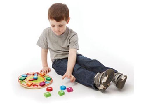 Melissa & Doug - Wooden Shape Sorting Clock