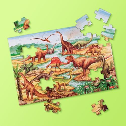 Melissa & Doug - Dinosaurs Floor Puzzle 48 Pieces