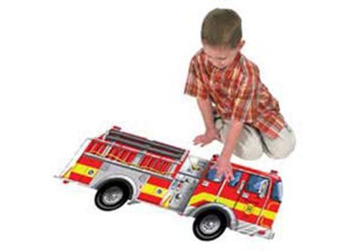 Melissa & Doug - Giant Fire Truck Floor Puzzle 24 Pieces