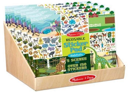 Melissa & Doug - CDU (Wood Grain) - Sticker/Colour Pad/Large Puzzles